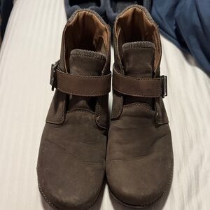 Clarks Dark Brown Leather Boots